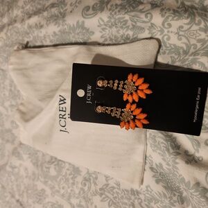 J.Crew Earring in Orange Stone